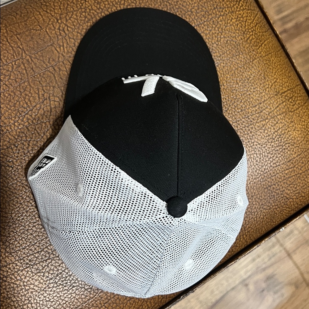New Defend Hawaii “DFND HI” upside down 78 White & Black A-Frame Trucker Cap! - Picture 3 of 8